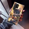 Cartoon Cute Cat Fish Aesthetic Phone Case For Samsung Galaxy S26 S25 Edge S24 S23 Ultra S22 Plus S21 S20 FE Soft TPU Back Cover