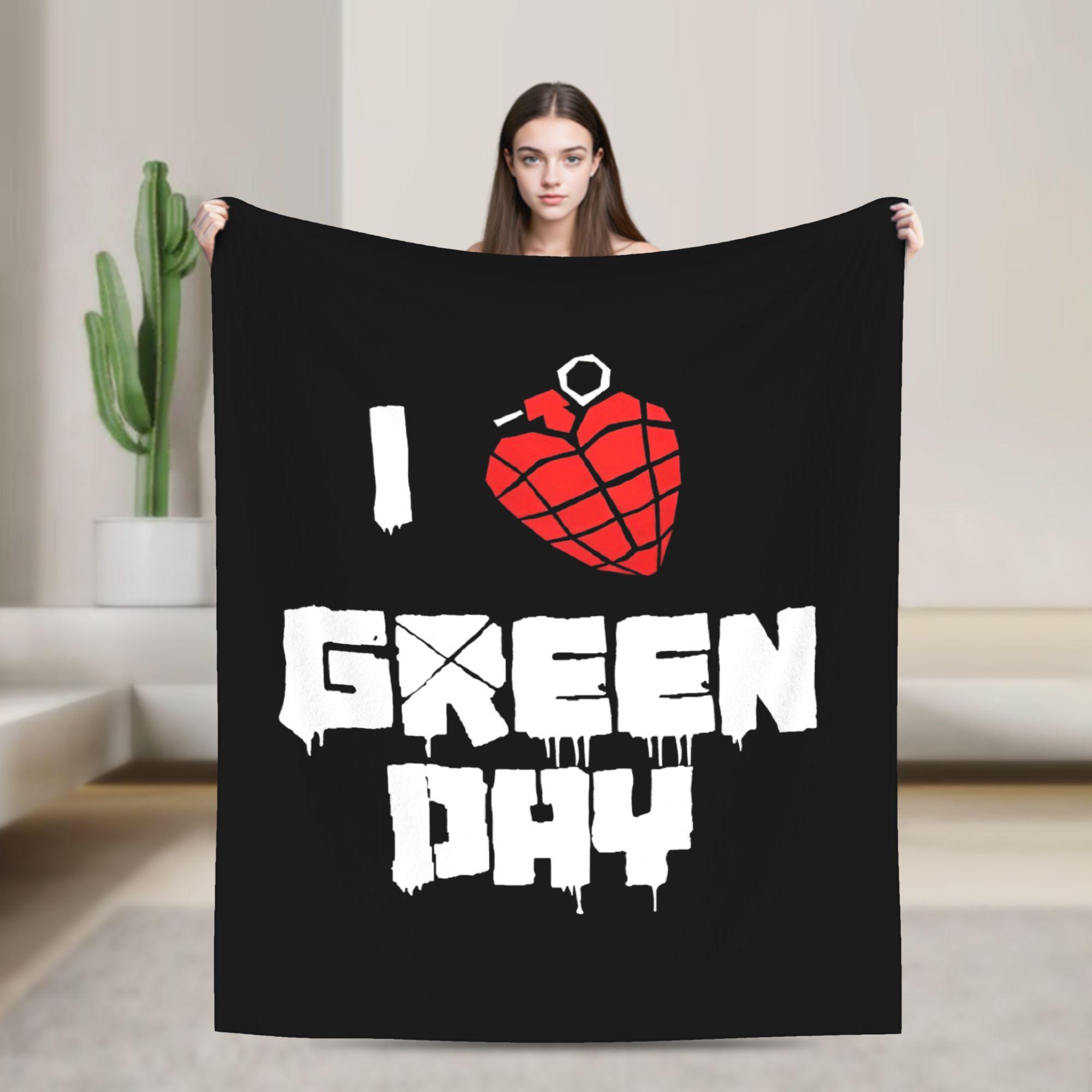 

Green Days Punk Blanket American Idiot Albuum Flannel Awesome Breathable Throw Blankets for Home Decoration 200x150cm 80x60in