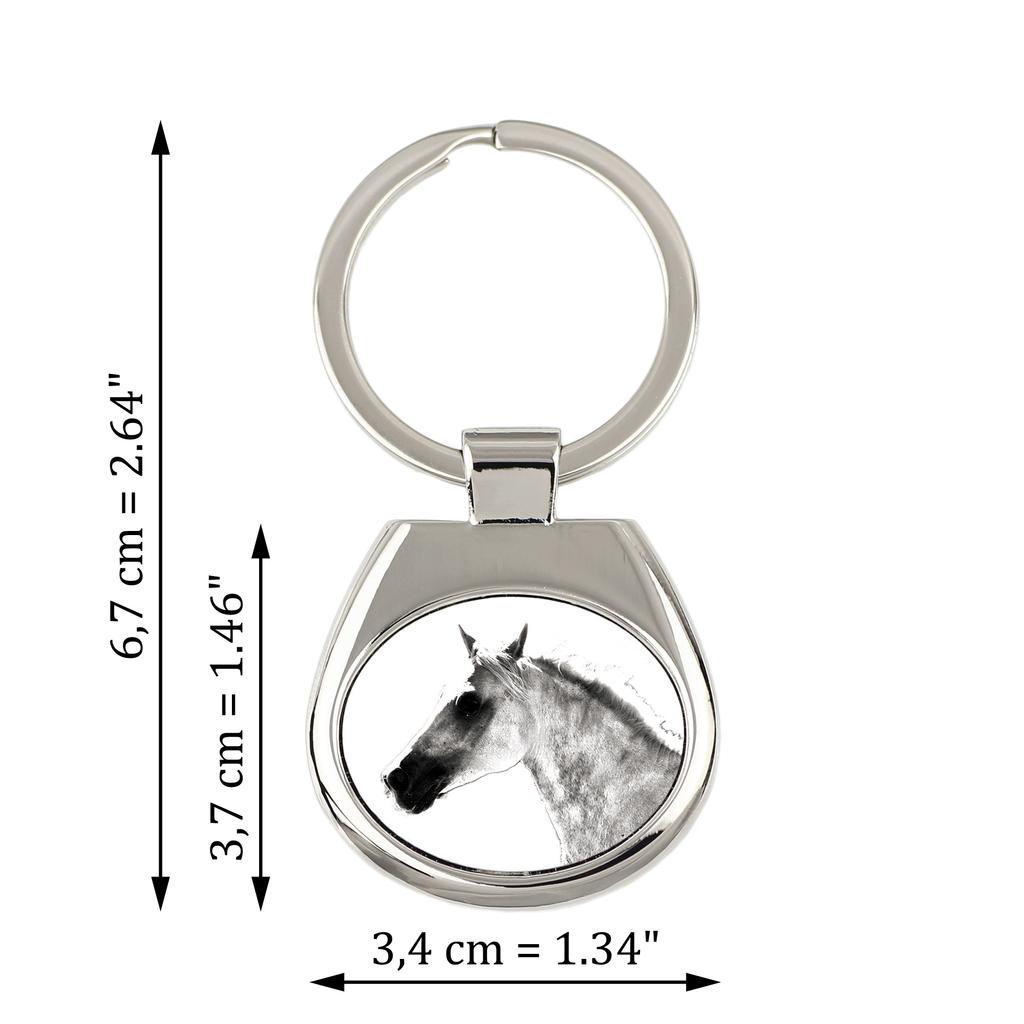 Barb Horse - Schlüsselanhänger mit Pferd, Schlüsselanhänger mit Aufdruck, personalisierter Anhänger der Marke Art-Dog