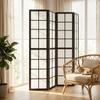 Room Divider, Folding 4-Panel, 160 X 170 Cm, Black