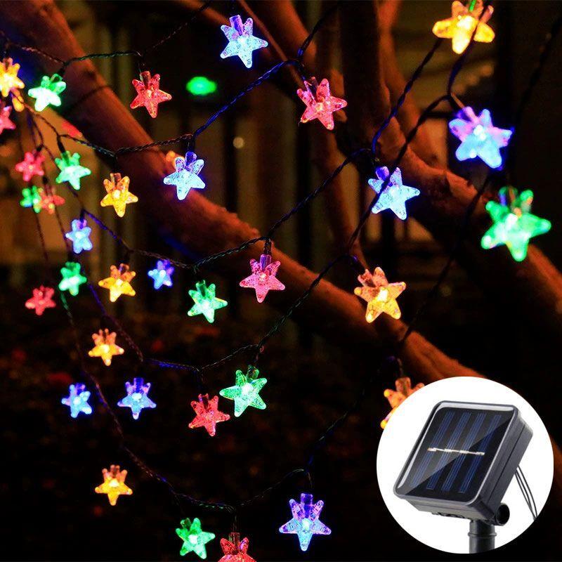 Xiaomi LED Solar Star String Lights Outdoor Waterproof Solar Powered Fairy Lights for Patio Garden Yard Porch Christmas Wedding Decor