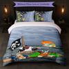 Asterix & Obelix Print 3Pcs Duvet Cover Set 1 Duvet Cover and 2 Pillowcases Soft Bed Linen For Household Bedroom
