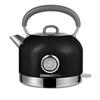 Electric Kettle with Thermometer 1.7 L Vintage Cuisine Black