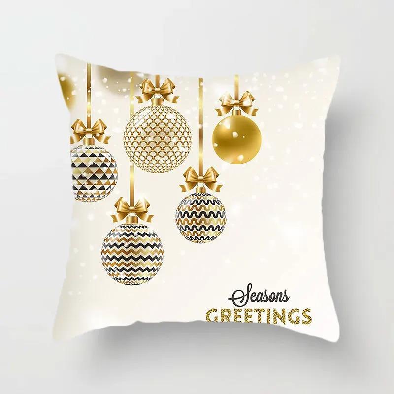 Christmas Themed Pillowcases Car Accessories Office Santa Claus Living Room Sofa Home Pillowcases