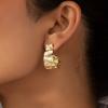 Fashion Trend Pleated Simple Earrings Daily Commute Fashion Earrings Personality Versatile