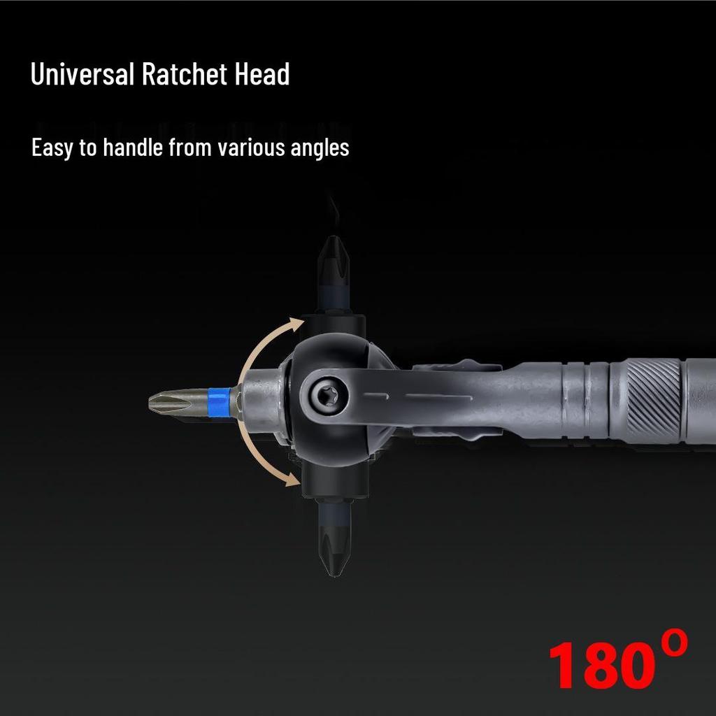 40-in-1 Multi-functional Ratchet Screwdriver & Wrench Set for Home Use