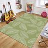 Vintage Botanical Area Rug Leaf Flower Pattern Carpet for Living Room Decor Boho Home Soft Non Slip Floor Mat
