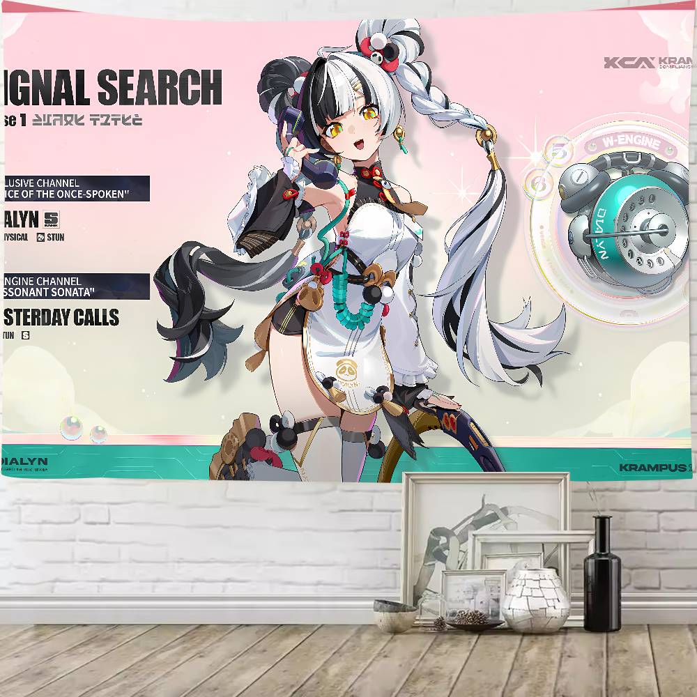 Fashion New Zenless Zone Zero Season 2 Cute Pretty Hot Girl Dialyn Tapestry Wall Hanging Wall Tapestries Wall Hanging Sheets