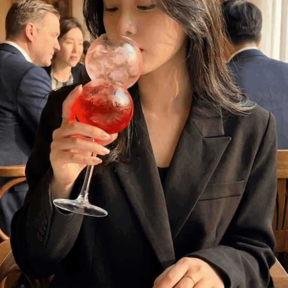 Unique Bubble Ball Glass Goblet Glass Champagne Cup Novelty Wine Glass Valentine Party