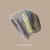 Maillard pile hat children winter big head circumference spring and autumn wool hat warm knitted cold hat