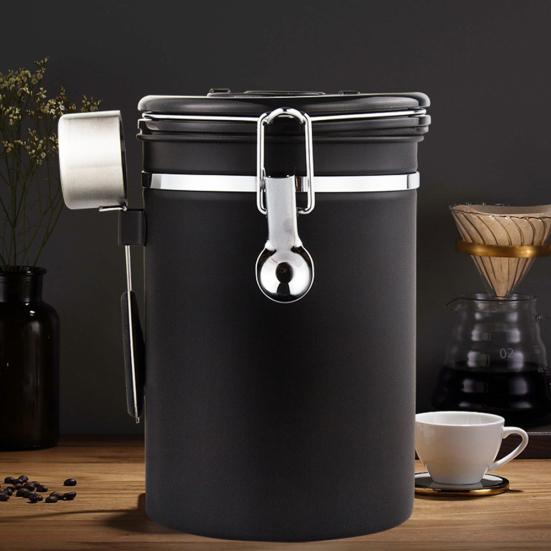 Airtight Sealed Can Coffee Canister Sugar Tea Jar Date Keeper Storage Container