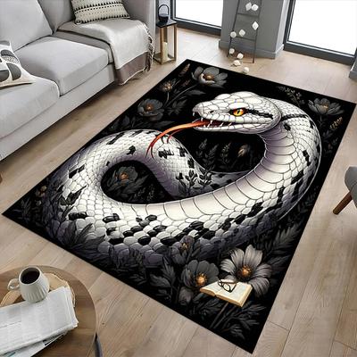1PC Snake Flowers Anti-slip Carpet, Suitable for Office, Bedroomand Playrooms. It Can Also Be Used As a Sofa Footrest cover-W67