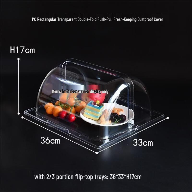Yude Transparent Food Dust Cover with Flip Lid