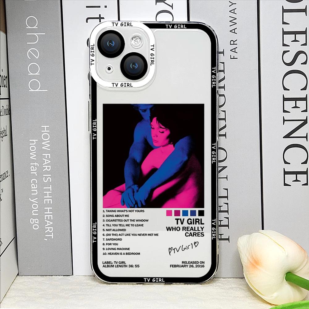 

Fashion Singer TV Girl Music Albums Phone Case for IPhone 16 15 14 13 12 11 Pro Max Mini XS X SE 7 8Plus Clear Soft Cover Fundas For iPhone 16E