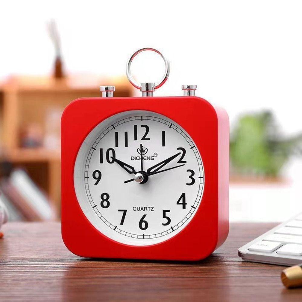 3D Bedside Alarm Clock Cute Lazy Silent Clock Personalized Electronic Wake-up Alarm  Bedside