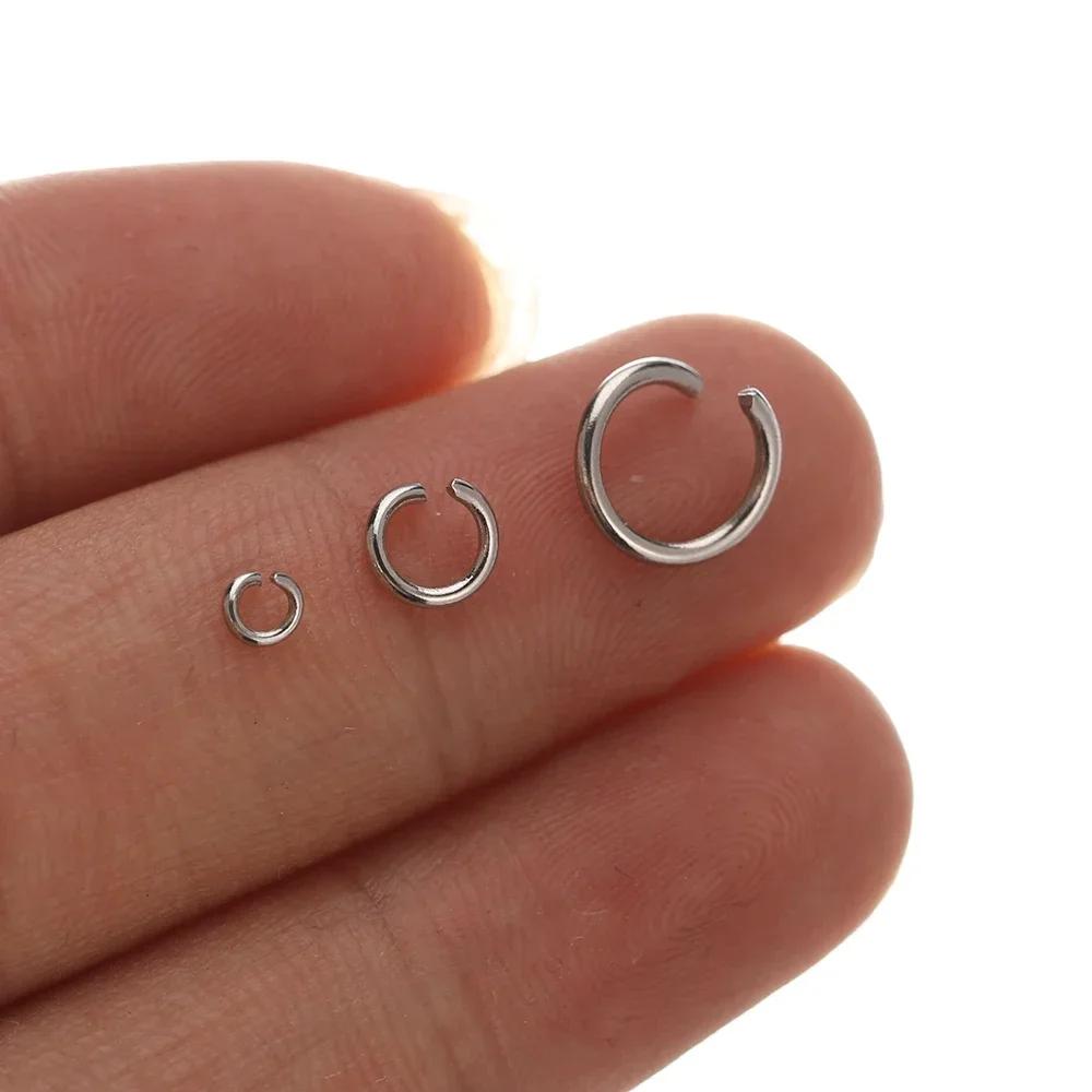 100pcs Stainless Steel Open Rings 3.5mm Vacuum Gold Plating Jump Rings Connectors DIY Jewelry Making Necklace Bracelet Supplies