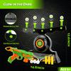 Luminous Electric Suspended Target Children's Shooting Competition Soft Elastic Sponge Toy Gun Set Outdoor Sports Toy Gift