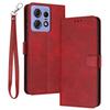 For Motorola Edge 50 Pro 5G Case Calf Texture Leather Stand Wallet Anti-Fall Phone Cover
