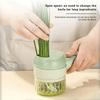 Multi Functional Portable Wireless Vegetable Processing Machine Electric 4-in-1 Vegetable Cutting Machine Set Suitable For Garlic, Chili, Celery, Meat