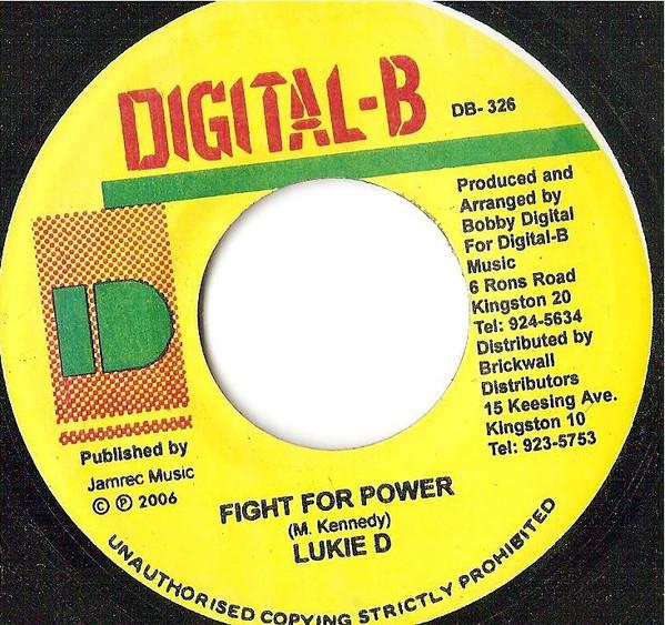 

7-дюймовая пластинка LUKIE D Fight For Power NONE 2006 Ямайка Регги Ска Даб Б/у