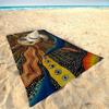 S-Sun Celestial Moon Bohemian Big Microfiber Beach Towels Quick Dry Towel Sand Beach Towels Pool Towel for Travel Swim Pool Yoga