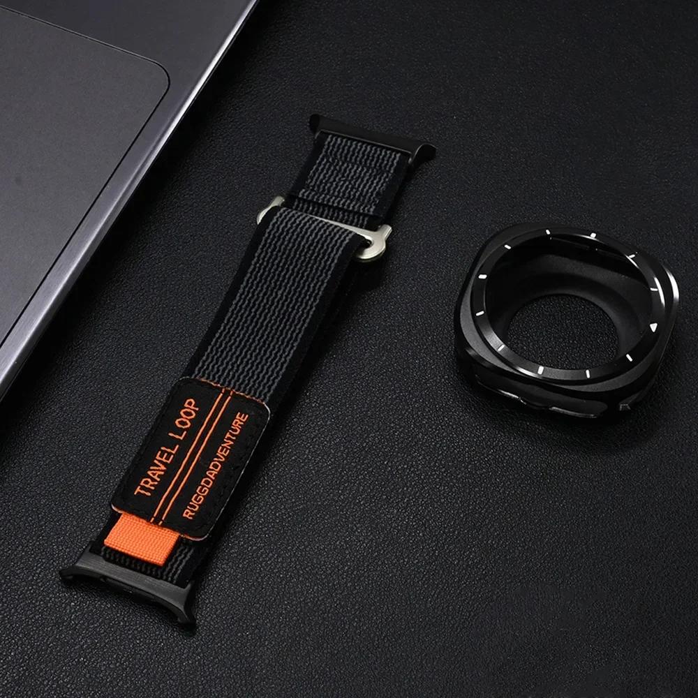 

Спортивний нейлоновий ремінець для Samsung Galaxy Watch Ultra 47 мм Браслет з алюмінієвого сплаву Для SAMSUNG galaxy ULTRA 47 Аксесуар для ремінця Galaxy Ultra 47mm