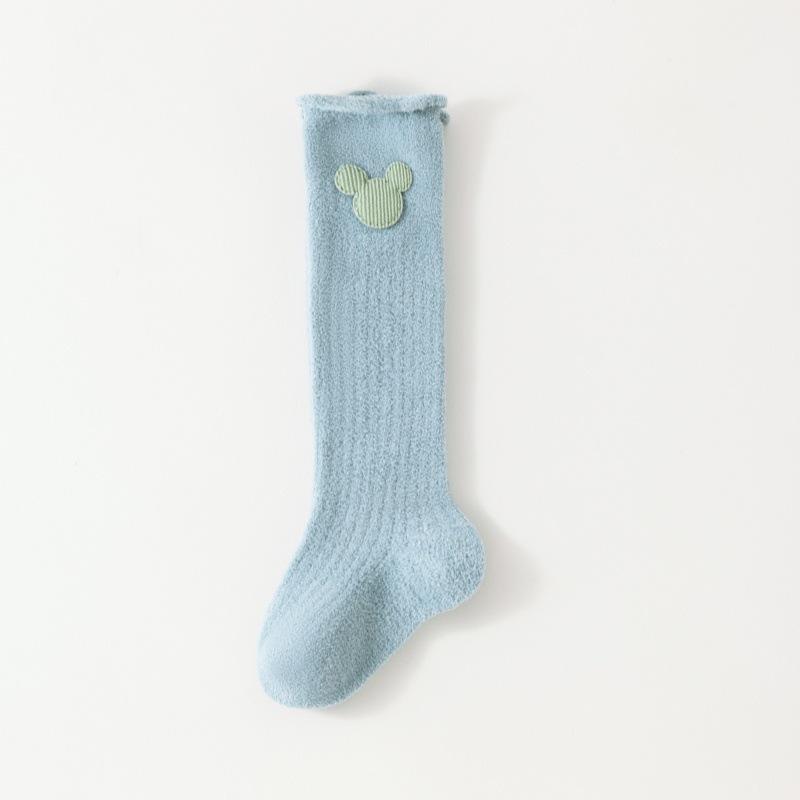 2025 Warm Cartoon Velvet Baby Knee-High Socks for Autumn/Winter