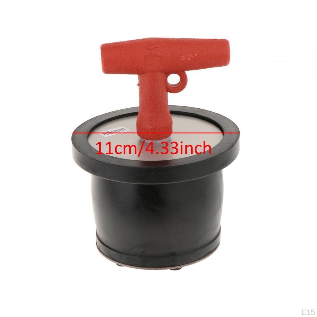 Tapón de drenaje de compresión para barco, manija en T, tubería, plomería, tapón de drenaje, expansión de goma