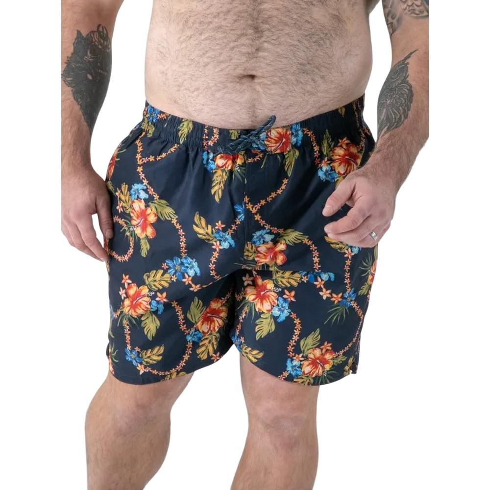 Duke Mens Dawson D555 Hawaiian Kingsize Swim Shorts