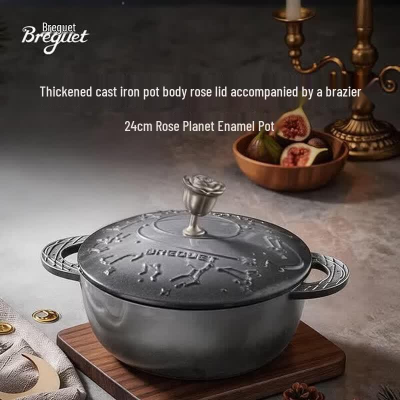 Cast Iron Enamel Stew Pot