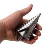Kendin Yap Spiral Oluklu Kademeli Matkap 6-60MM Pagoda Tasarımı ve 4241 Üçgen Sap ile Delik Genişletme için