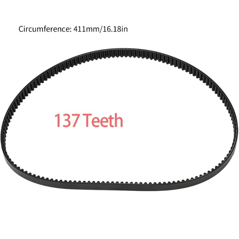 Nonslip 137 Tooth 411mm Drive Belt Replacement Belt for Efficient Power Transfer In Mixers During Baking Cooking