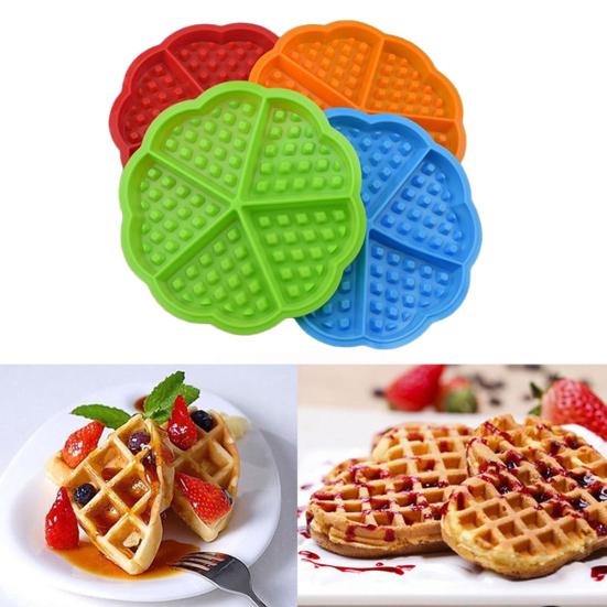 Non-stick Silicone Waffle Mold Bakeware High Temperature Oven Baking Cake Mould