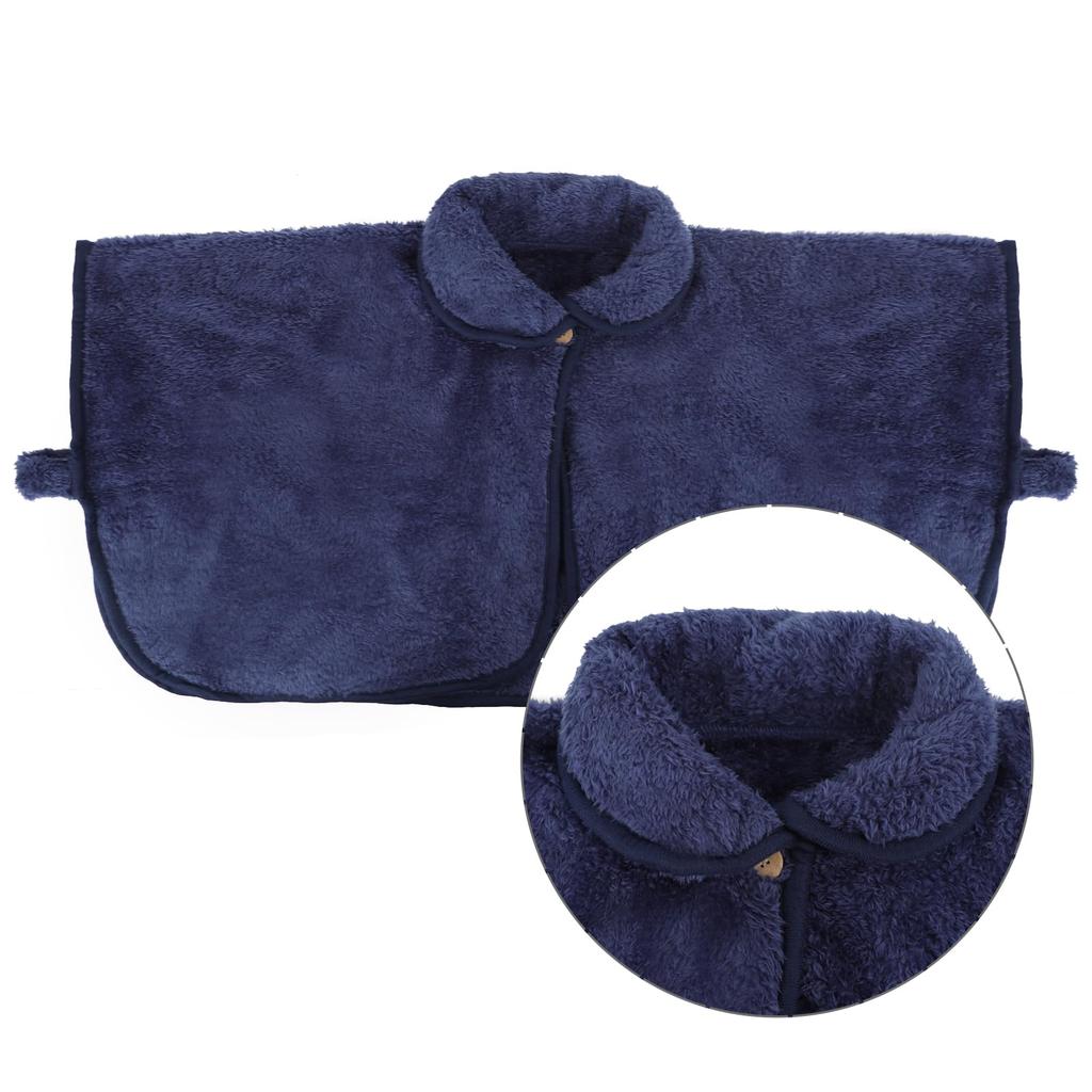 Pelerină Poncho Bao Core pentru Umeri pentru Bărbați și Femei Unisex din Material Boa pentru Vreme Rece, Aer Condiționat, Palton/Mantou, Iarnă/Toamnă, Pufoasă, Groasă, Caldă,