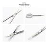 Russian-Style Cuticle Nippers: Stainless Steel, Small Curved, 45-Degree Sharpened Edge for Professional Nail Art and Dead Skin Removal.