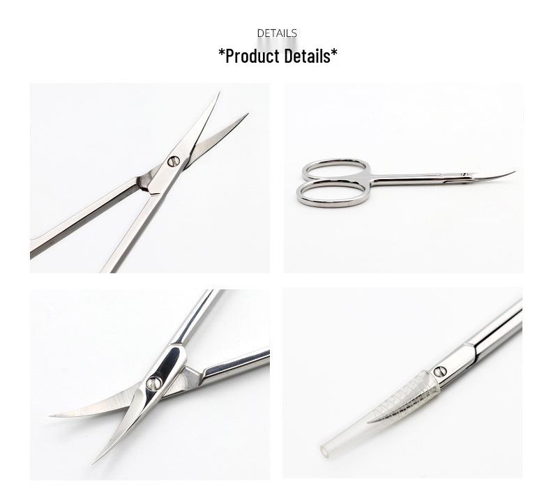 Russian-Style Cuticle Nippers: Stainless Steel, Small Curved, 45-Degree Sharpened Edge for Professional Nail Art and Dead Skin Removal.