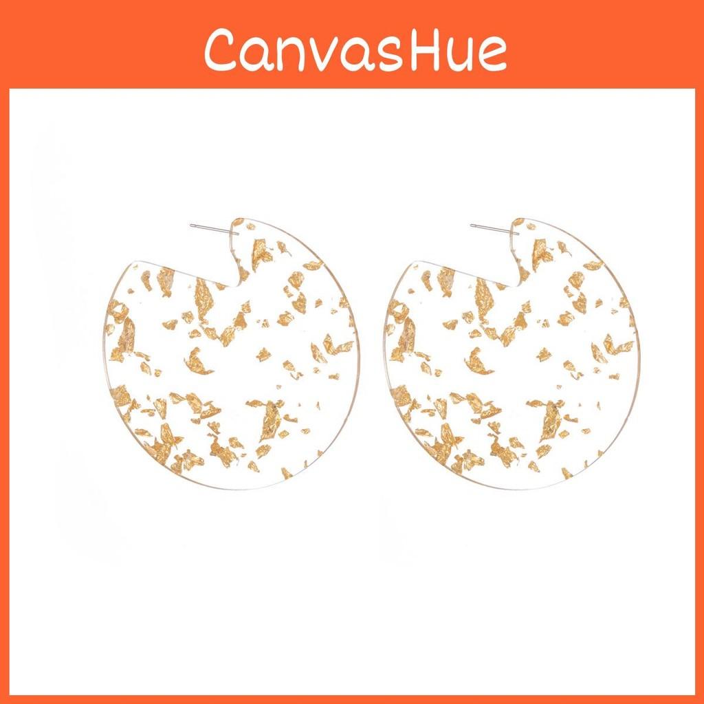 Western Fashionable Style Round Alloy Earrings For Women Simple Design Geometric