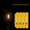 VDGLF1 4PCS Car Door Sticker Safety Warning Reflective Mark For Giulia Stelvio Giulietta 156 159 147 Mito Tonale Brera Disco
