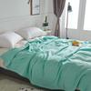 Soft Cozy 100% Cotton Throw Blanket Wide 150*200cm Plain Knitted Sofa Bed Cover Bedspreads Home Decor Thin Blanket