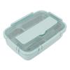 Lunch Box 3 Compartments 304 Stainless Steel Plastic Matching Spoon Chopsticks Portable Lunch