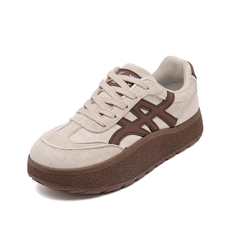 Spring new thick-soled German training board shoes women's ins niche versatile student casual sports shoes YT