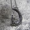 Vintage Stainless Steel Viking Anchor Hook Necklace for Men's Fashion Jewelry Viking Necklace Pendant Gift Men Chain
