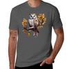 Beautiful Owl On A Tree Branch Tshirt Relaxed Fit Casual Short Sleeve Top