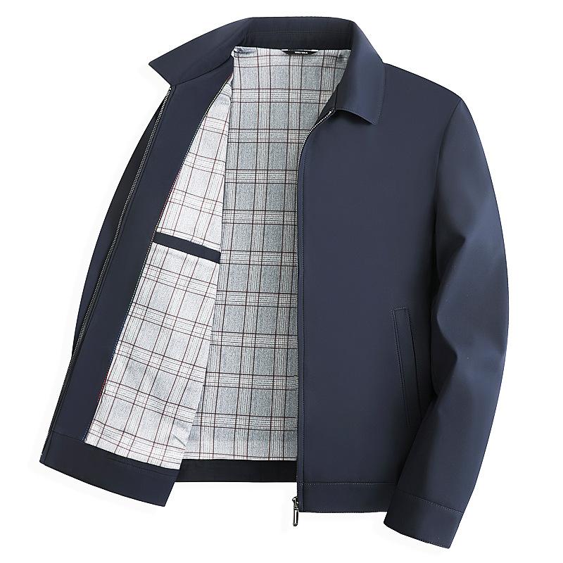 Papa Jacke Herren Frühling und Herbst Freizeitjacke Mittelalterliche und ältere Oberteile Neu Business