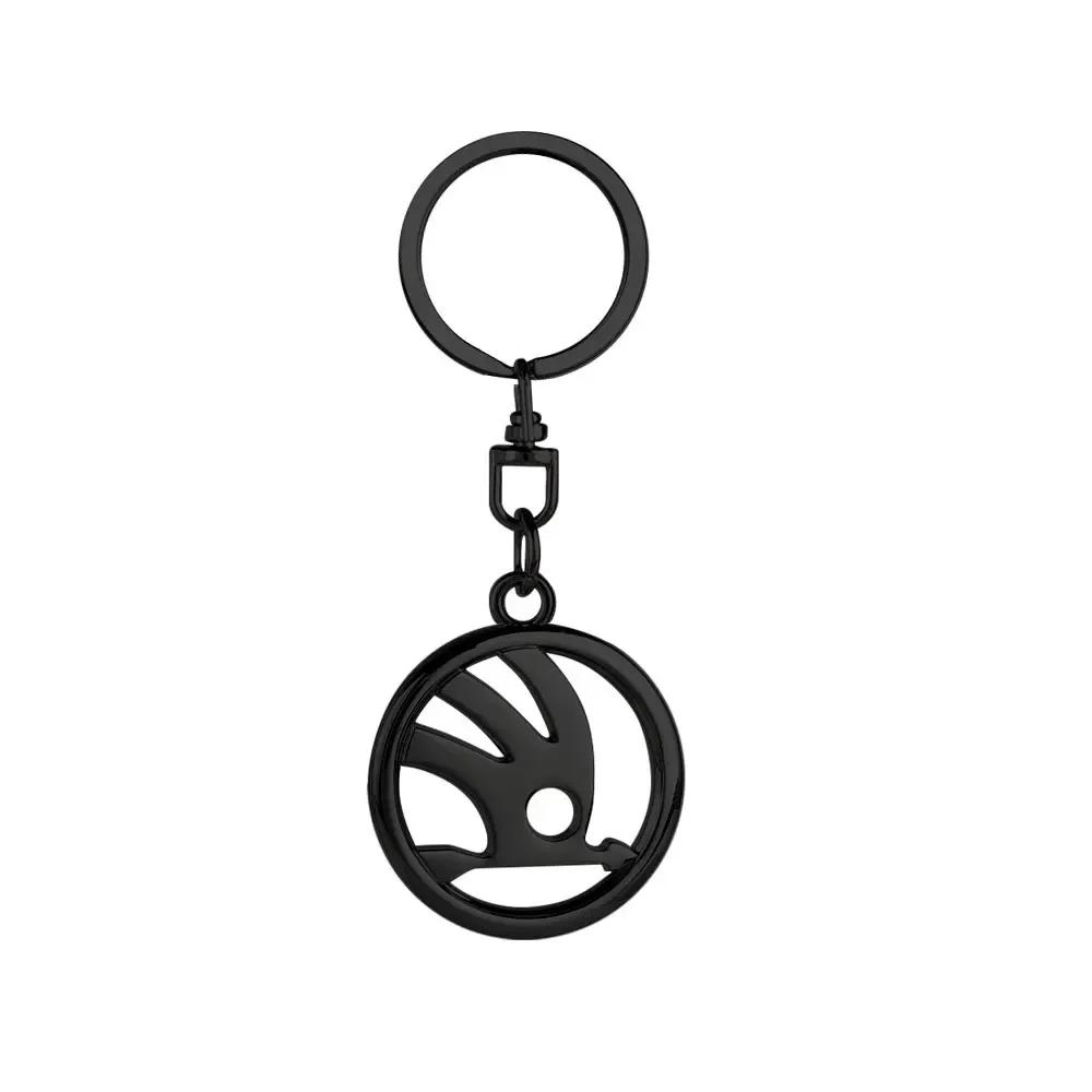 3D Metal/leather Car Logo Keychain Key Ring Pendant Accessories For Skoda Octavia Rapid Fabia Superb Kodiaq Karoq Kamiq Scala kyvc74 5DD