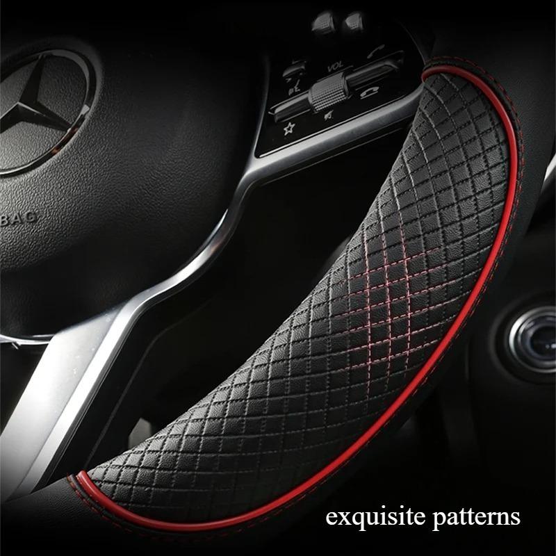 DIY Steering Wheel Cover Faux Leather Breathable For Skoda Octavia a5 Superb 2012 2013 Braiding Cover For Skoda Steering Wheel