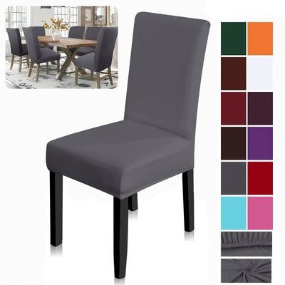 Spandex Elastic Chair Covers Dining Room Large Size Chair Seat Slipcvoer For Wedding Banquet El Stretch Chair Cover 1Pc