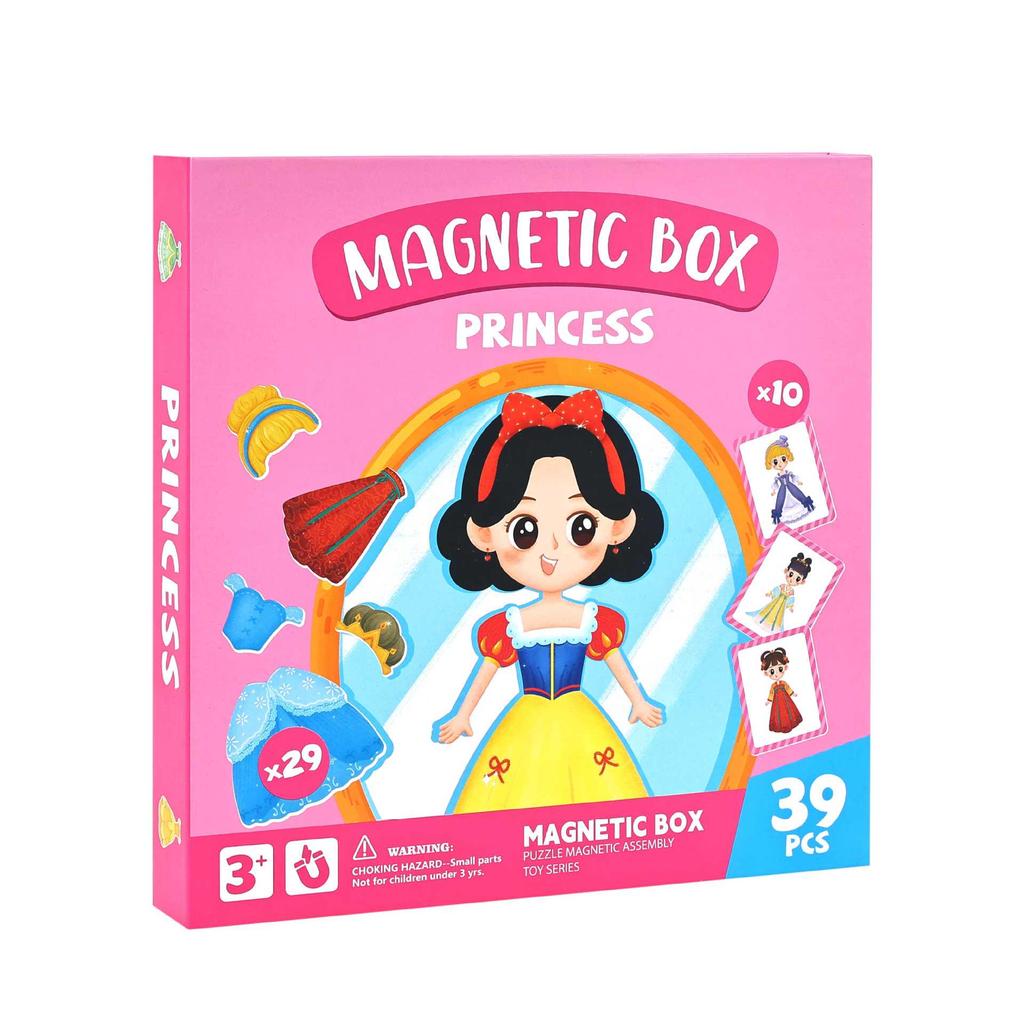 DIY Magnetic Dress-Up Toy: Character Face and Outfit Puzzle for Kids Ages 3-6