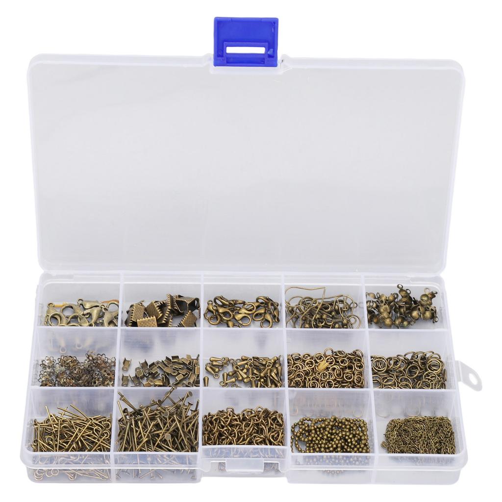 Jewelry Making Kit Metal DIY Electroplated Shiny Exquisite Wear Resistant Jewelry Supplies for Handicrafts