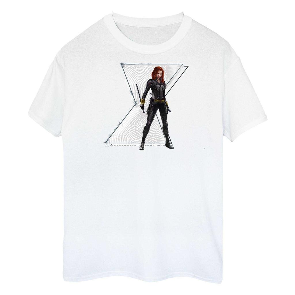 Black Widow Girls Natasha Logo Cotton T-Shirt